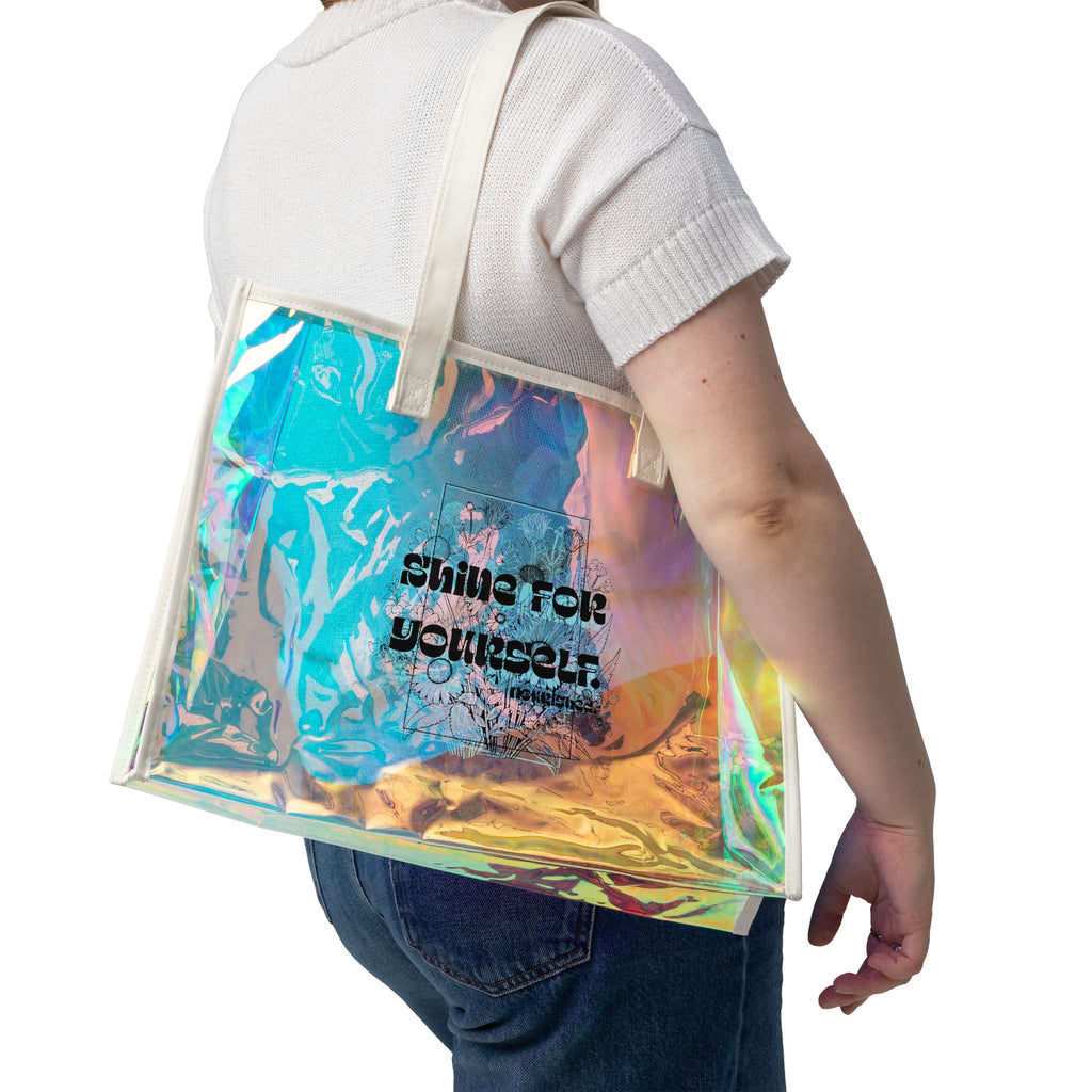 Shine for Yourself | Beach Holographic Tote Bag