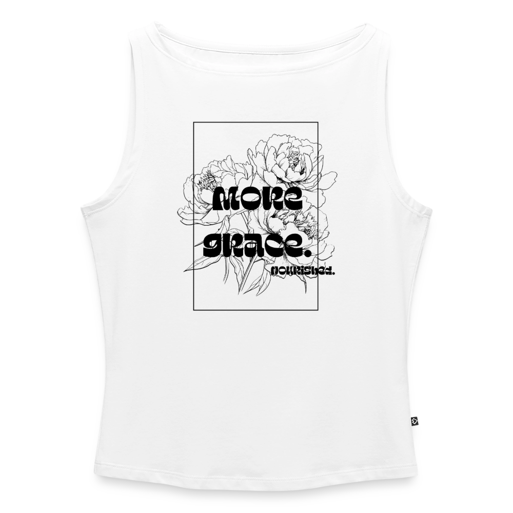 Women’s Organic Boat Neck Tank Top - white