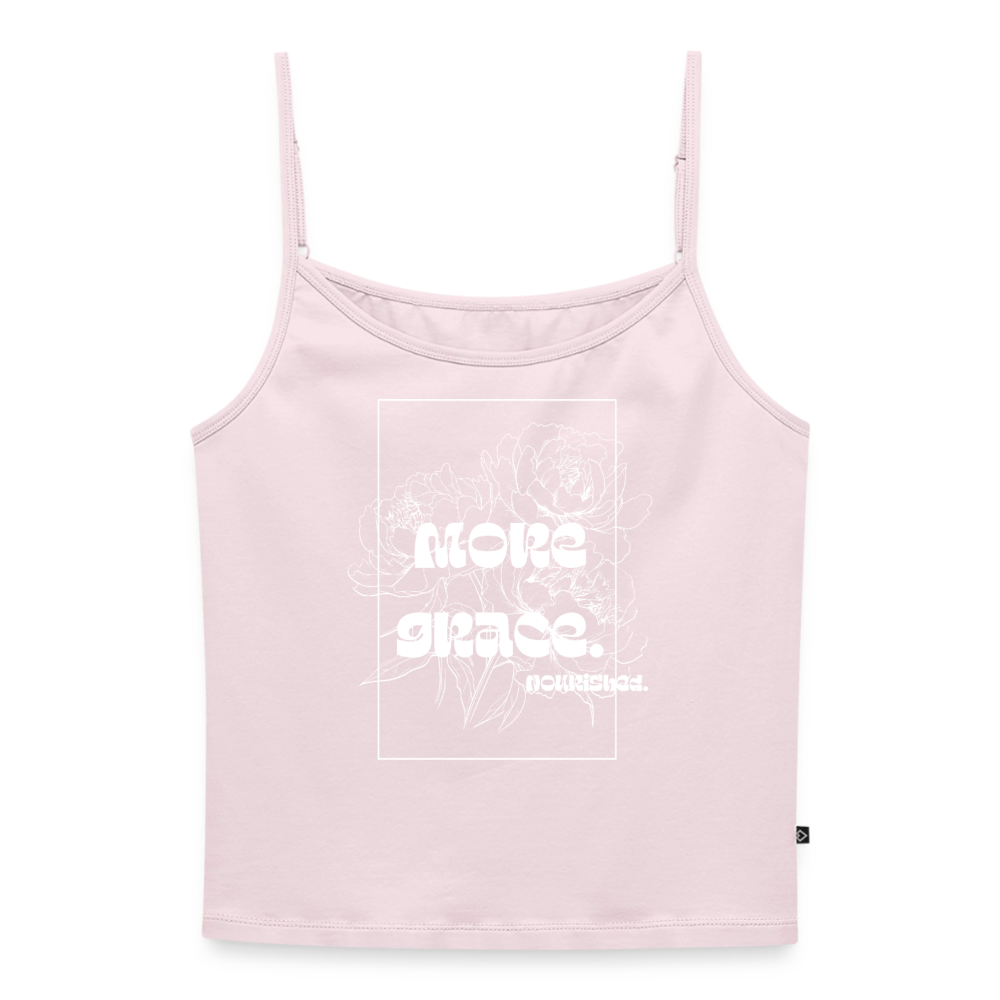 Women's Premium Organic Spaghetti Strap Top - powder pink