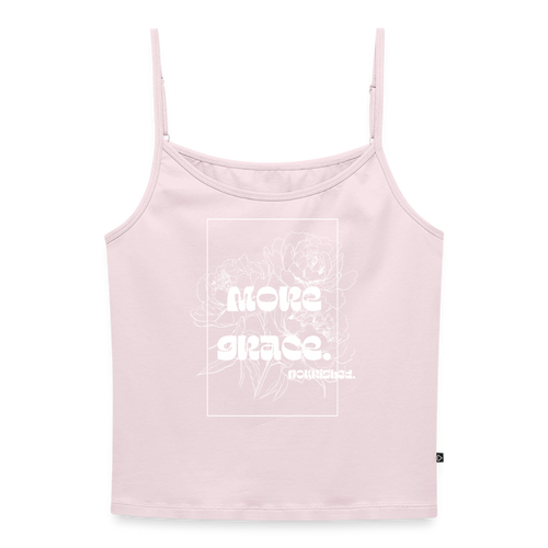 Women's Premium Organic Spaghetti Strap Top - powder pink