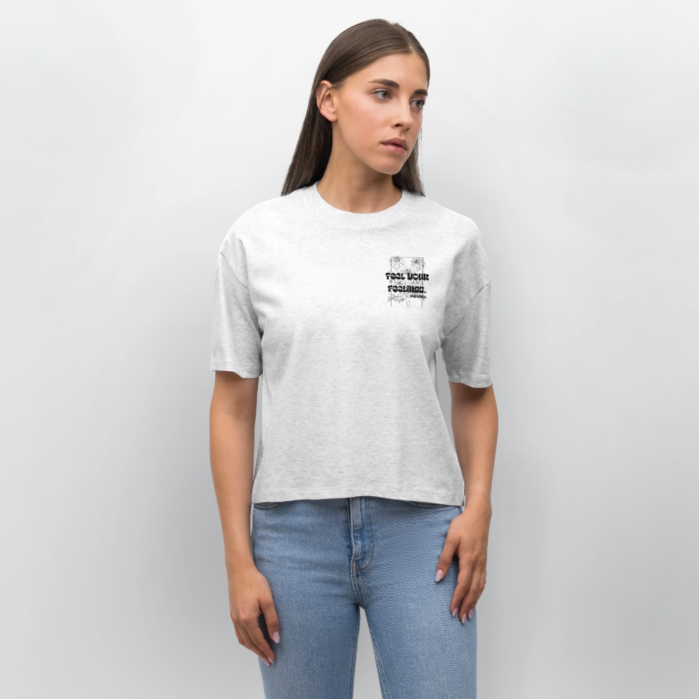 Stanley/Stella Nova Women’s Boxy Organic T-Shirt - heather white