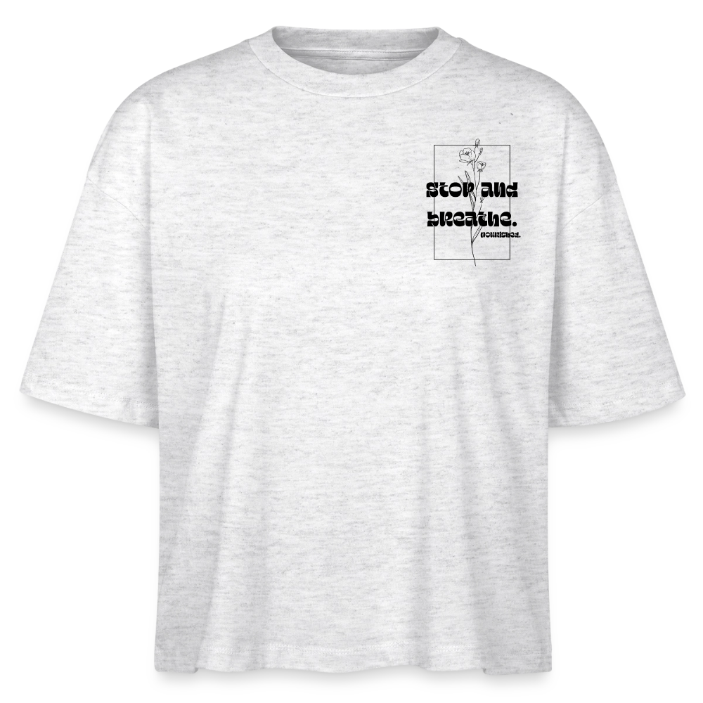 Stanley/Stella Nova Women’s Boxy Organic T-Shirt - heather white