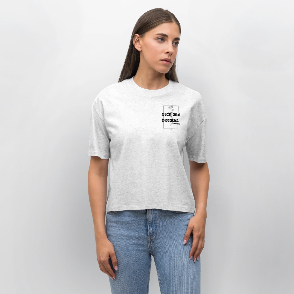 Stanley/Stella Nova Women’s Boxy Organic T-Shirt - heather white