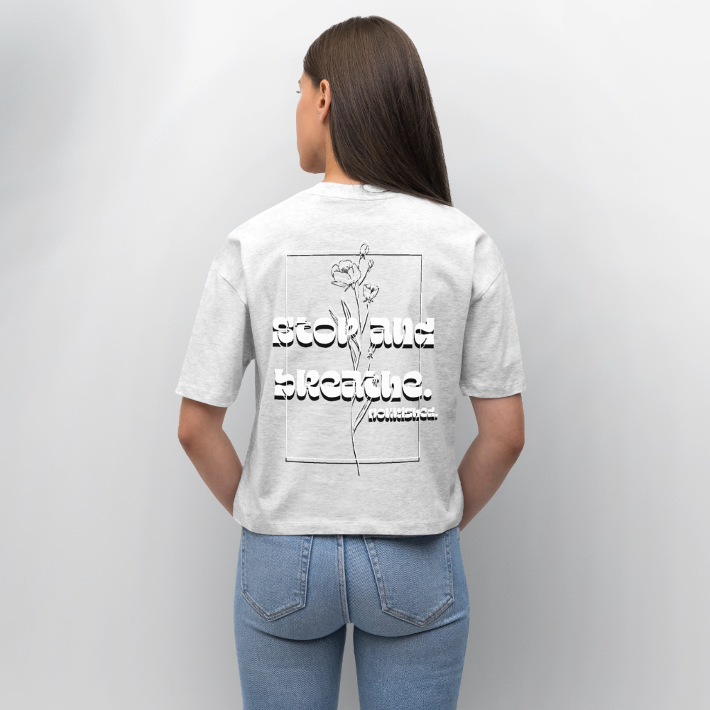 Stanley/Stella Nova Women’s Boxy Organic T-Shirt - heather white