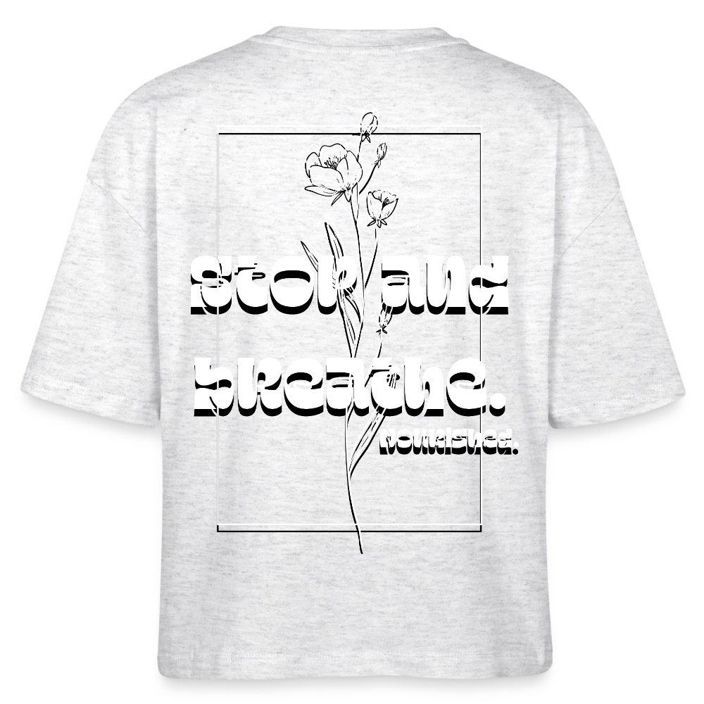 Stanley/Stella Nova Women’s Boxy Organic T-Shirt - heather white