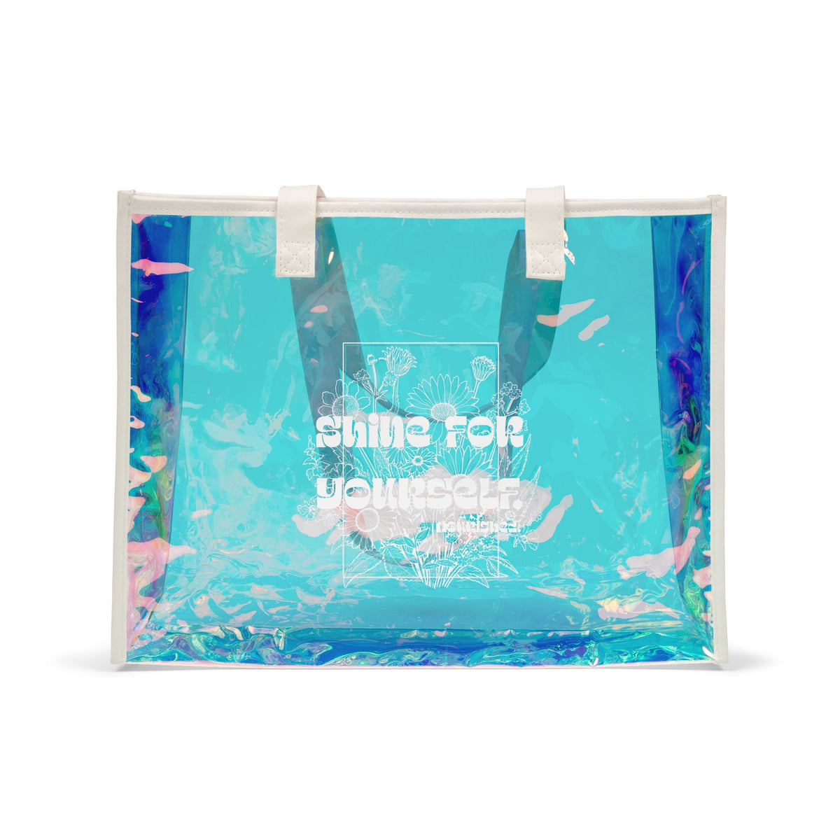 Shine for Yourself | Beach Holographic Tote Bag