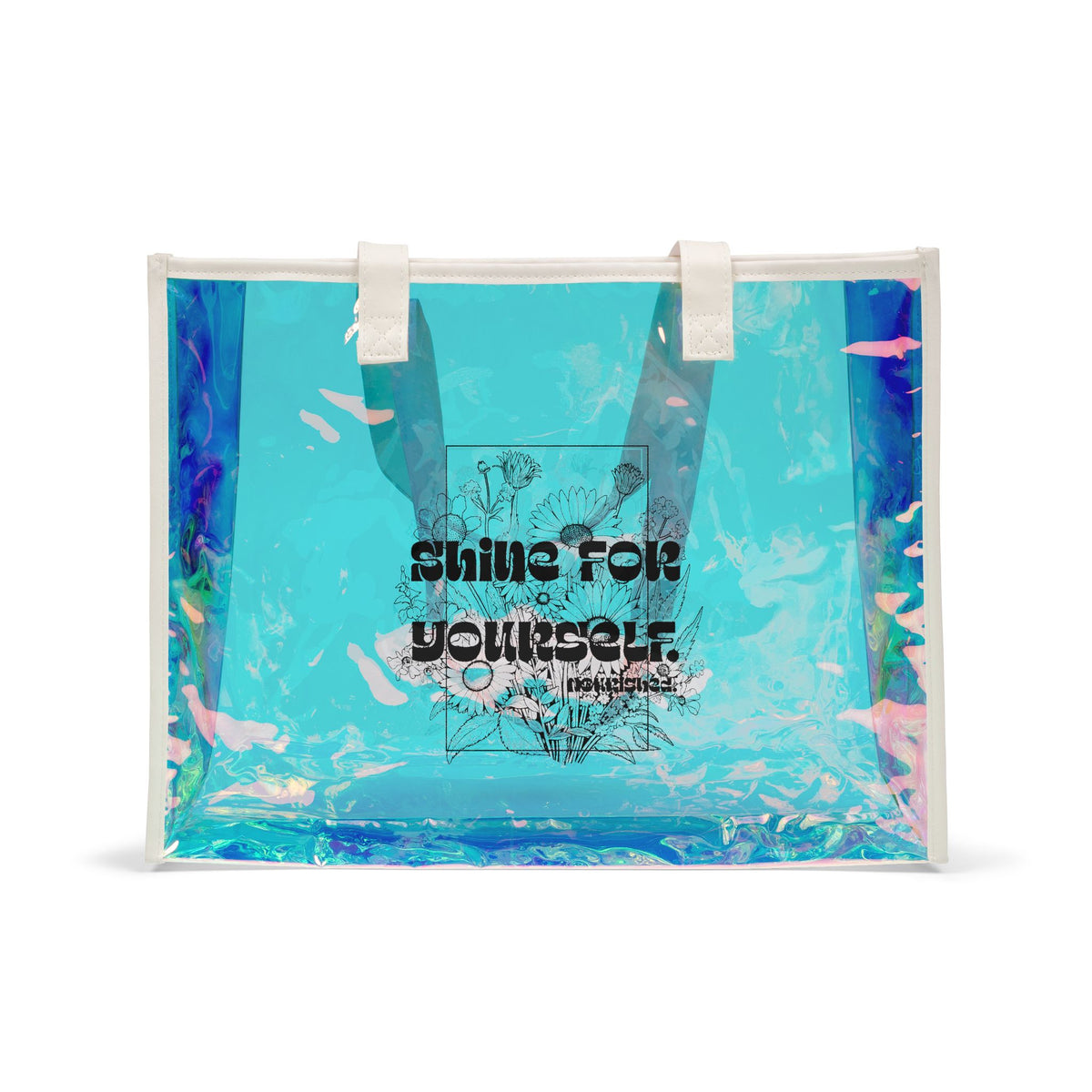 Shine for Yourself | Beach Holographic Tote Bag
